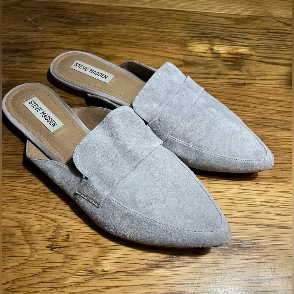 Steve Madden Pearl Winkle (Blue/Gray) Women's Mules Size 10M